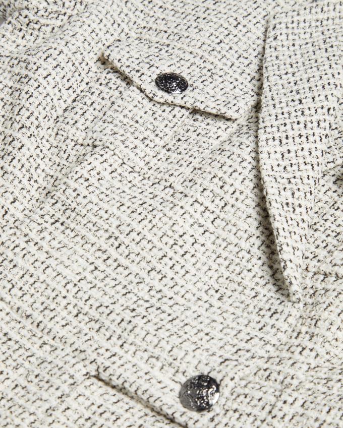 Combishort Ted Baker Tailored Boucle Wrap Blanche Femme | ERO-21117297